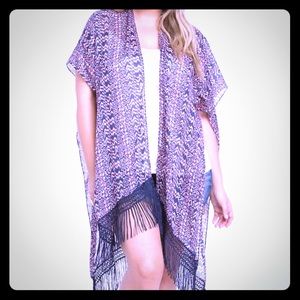NWT Torrid Ruana Kimono Tribal & Boho Wrap Plus Sz
